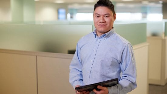 2023 Brand Protection Photoshoot, Portrait in office